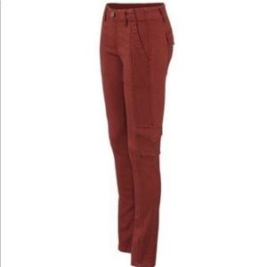 CAbi Skinny Red Cargo Pants